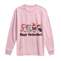 Happy Hockeydays Long Sleeve Shirt Funny Christmas Ice Hockey Gift - Wonder Print Shop