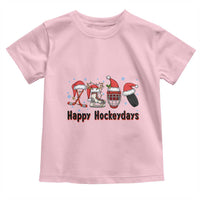 Happy Hockeydays Toddler T Shirt Funny Christmas Ice Hockey Gift - Wonder Print Shop