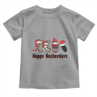 Happy Hockeydays Toddler T Shirt Funny Christmas Ice Hockey Gift - Wonder Print Shop