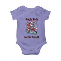 Jingle Bells Hockey Smells Baby Onesie Funny Santa Ice Hockey Christmas Gift - Wonder Print Shop