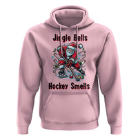 Jingle Bells Hockey Smells Hoodie Funny Santa Ice Hockey Christmas Gift - Wonder Print Shop