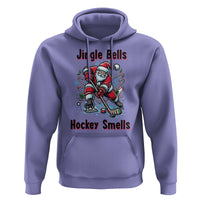 Jingle Bells Hockey Smells Hoodie Funny Santa Ice Hockey Christmas Gift - Wonder Print Shop