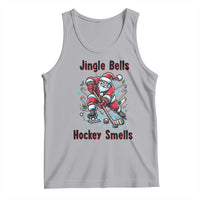Jingle Bells Hockey Smells Tank Top Funny Santa Ice Hockey Christmas Gift - Wonder Print Shop