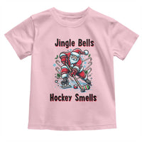 Jingle Bells Hockey Smells Toddler T Shirt Funny Santa Ice Hockey Christmas Gift - Wonder Print Shop