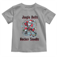 Jingle Bells Hockey Smells Toddler T Shirt Funny Santa Ice Hockey Christmas Gift - Wonder Print Shop