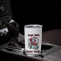 Jingle Bells Hockey Smells Tumbler Cup Funny Santa Ice Hockey Christmas Gift - Wonder Print Shop