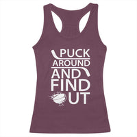 Puck Around And Find Out Racerback Tank Top Hockey Lover Gift - Wonder Print Shop