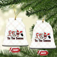 Funny Ice Hockey Christmas Gift Ceramic Ornament Tis The Season - Wonder Print Shop