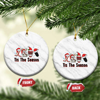 Funny Ice Hockey Christmas Gift Ceramic Ornament Tis The Season - Wonder Print Shop