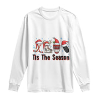 Funny Ice Hockey Christmas Gift Long Sleeve Shirt Tis The Season - Wonder Print Shop