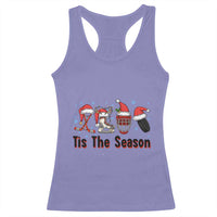 Funny Ice Hockey Christmas Gift Racerback Tank Top Tis The Season - Wonder Print Shop