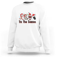 Funny Ice Hockey Christmas Gift Sweatshirt Tis The Season - Wonder Print Shop