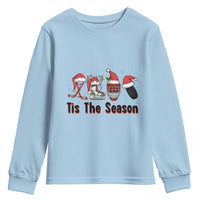 Funny Ice Hockey Christmas Gift Youth Sweatshirt Tis The Season - Wonder Print Shop