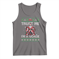 Trust Me Im A Goalie Tank Top Santa Hockey Goalie Ugly Sweater Gift - Wonder Print Shop