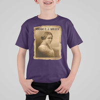 Madam CJ Walker T Shirt For Kid Female Empowerment History Gift - Wonder Print Shop