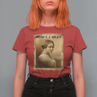 Madam CJ Walker T Shirt For Women Female Empowerment History Gift - Wonder Print Shop