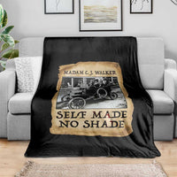 Madam CJ Walker Self Made Millionaire Throw Blanket Strong Black Woman Leader - Wonder Print Shop