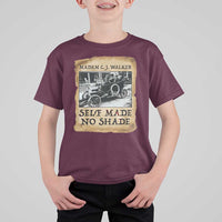 Madam CJ Walker Self Made Millionaire T Shirt For Kid Strong Black Woman Leader - Wonder Print Shop