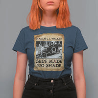 Madam CJ Walker Self Made Millionaire T Shirt For Women Strong Black Woman Leader - Wonder Print Shop