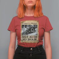 Madam CJ Walker Self Made Millionaire T Shirt For Women Strong Black Woman Leader - Wonder Print Shop