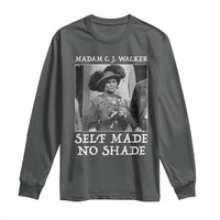 Madam CJ Walker Long Sleeve Shirt Self Made No Shade Female Empowerment - Wonder Print Shop