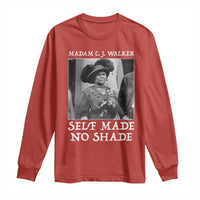 Madam CJ Walker Long Sleeve Shirt Self Made No Shade Female Empowerment - Wonder Print Shop