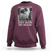 Madam CJ Walker Sweatshirt Self Made No Shade Female Empowerment - Wonder Print Shop