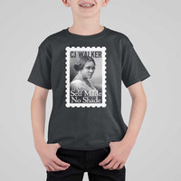 Madam CJ Walker T Shirt For Kid Strong Black Woman Leader - Wonder Print Shop