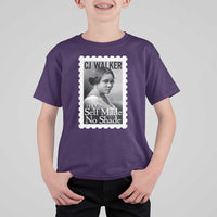 Madam CJ Walker T Shirt For Kid Strong Black Woman Leader - Wonder Print Shop