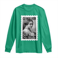 Madam CJ Walker Long Sleeve Shirt Strong Black Woman Leader - Wonder Print Shop