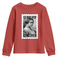 Madam CJ Walker Youth Sweatshirt Strong Black Woman Leader - Wonder Print Shop