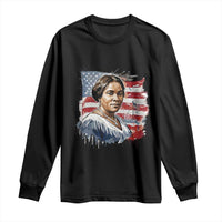 Madam CJ Walker Patriotic Long Sleeve Shirt Strong Black Woman Leader - Wonder Print Shop