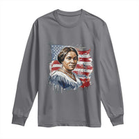 Madam CJ Walker Patriotic Long Sleeve Shirt Strong Black Woman Leader - Wonder Print Shop