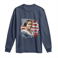 Madam CJ Walker Patriotic Long Sleeve Shirt Strong Black Woman Leader - Wonder Print Shop