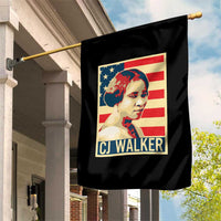 Madam CJ Walker Patriotic Garden Flag Black History Month Gift - Wonder Print Shop