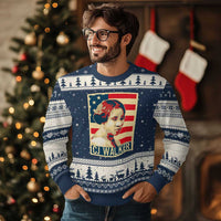 Madam CJ Walker Patriotic Ugly Christmas Sweater Black History Month Gift - Wonder Print Shop