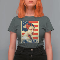 Madam CJ Walker Patriotic T Shirt For Women Black History Month Gift - Wonder Print Shop