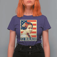 Madam CJ Walker Patriotic T Shirt For Women Black History Month Gift - Wonder Print Shop