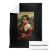 Madam CJ Walker Mona Lisa Throw Blanket Black History Month Gift - Wonder Print Shop