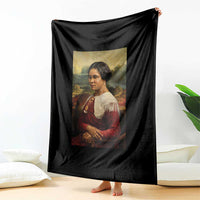 Madam CJ Walker Mona Lisa Throw Blanket Black History Month Gift - Wonder Print Shop