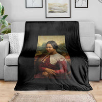 Madam CJ Walker Mona Lisa Throw Blanket Black History Month Gift - Wonder Print Shop