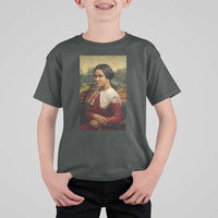 Madam CJ Walker Mona Lisa T Shirt For Kid Black History Month Gift - Wonder Print Shop