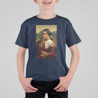 Madam CJ Walker Mona Lisa T Shirt For Kid Black History Month Gift - Wonder Print Shop