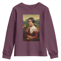 Madam CJ Walker Mona Lisa Youth Sweatshirt Black History Month Gift - Wonder Print Shop