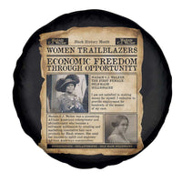 Madam CJ Walker Vintage Newspaper Style Spare Tire Cover Economic Freedom Through Opportunity - Wonder Print Shop