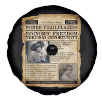 Madam CJ Walker Vintage Newspaper Style Spare Tire Cover Economic Freedom Through Opportunity - Wonder Print Shop