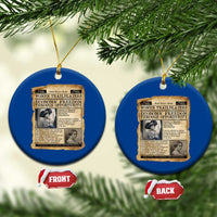 Madam CJ Walker Vintage Newspaper Style Ceramic Ornament Economic Freedom Through Opportunity - Wonder Print Shop