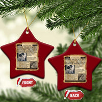 Madam CJ Walker Vintage Newspaper Style Ceramic Ornament Economic Freedom Through Opportunity - Wonder Print Shop