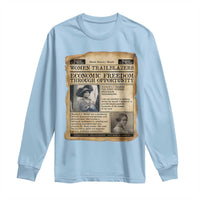 Madam CJ Walker Vintage Newspaper Style Long Sleeve Shirt Economic Freedom Through Opportunity - Wonder Print Shop