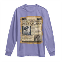 Madam CJ Walker Vintage Newspaper Style Long Sleeve Shirt Economic Freedom Through Opportunity - Wonder Print Shop